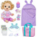 Лялька Бебі Алів спальний мішок та аксесуари Baby Alive Bunny Sleepover Baby Doll Bedtime