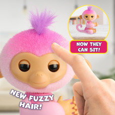 Інтерактивна іграшка мавпочка Fingerlings 2023 Interactive Baby Monkey Harmony (Pink)