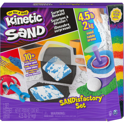 Кінетичний пісок різнокольоровий 2 кг Kinetic Sand Sandisfactory Set 4.5lbs of Colored and White