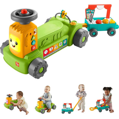 Детский трактор 4 в 1 Фишер Прайс Fisher-Price Laugh & Learn  4-in-1 Farm to Market Tractor