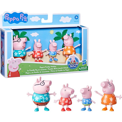 Набір фігурок Сім'я свинки Пеппи 4 фігурки Peppa Pig Adventures Peppa's Family Figures