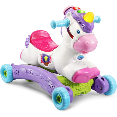 Игрушка трансформер  VTech Единорог каталка качалка  VTech Prance and Rock Learning Unicorn 