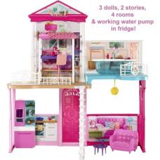 Ляльковий Дім Барбі та 3 ляльки Barbie Dollhouse And Furniture Set With 3 Dolls