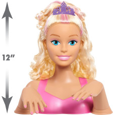 Барбі голова манекен для зачісок Barbie Unicorn Party 26-piece Deluxe Styling Head