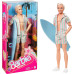 Лялька Кен з фільму Барбі у пляжному наборі Barbie The Movie Ken Doll Wearing Pastel Striped Beach