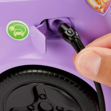 Электрокар Барби с откидным верхом Barbie Toy Car Electric Vehicle with Charging Station