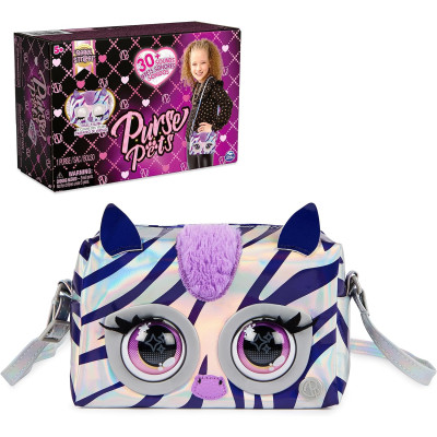 Інтерактивна сумочка Зебра Purse Pets Metallic Mood Rebel Stripez 6066596