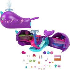 Ігровий набір Polly Pocket Playset Animal Toy Narwhal Boat HKV71