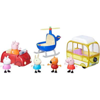 Ігровий набір Пеппа Peppa Pig Toys Peppa's Little Vehicle Set, Includes Helicopter F9423