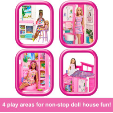 Ігровий набір Барбі Barbie Doll House Playset  Getaway House with 4 Play Areas Including Kitchen HRJ76