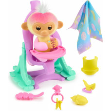 Інтерактивний ігровий набір Baby Monkey з колискою Fingerlings 2023 Interactive Baby Monkey Nursery Playset