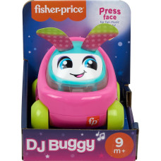 Інтерактивна розвивальна іграшка машинка Fisher Price Baby Learning Toy DJ Buggy Pink Push