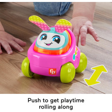 Інтерактивна розвивальна іграшка машинка Fisher Price Baby Learning Toy DJ Buggy Pink Push