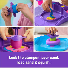 Набір кінетичного піску Kinetic Sand SquishMotion Playset with 1lb Pink