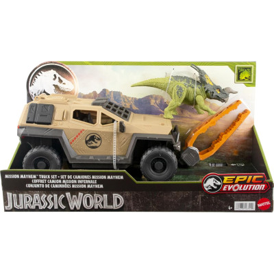 Ігровий набір вантажівка з динозавром Jurassic World Truck Einiosaurus Dinosaur Action Figure Toy Set