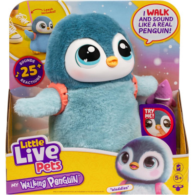 Інтерактивна іграшка маленький пінгвін Little Live Pets My Walking Penguin Waddles Soft and Cuddly