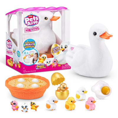 Інтерактивний ігровий набір сюрприз Мама качечка Pets Alive Mama Duck Surprise by ZURU