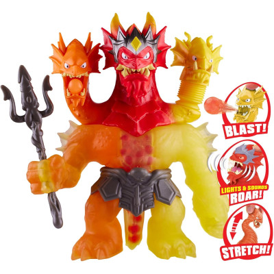 Фігурка тягучка Heroes of Goo Jit Zu Stretch Strikers King Hydra Figure Lava Fury