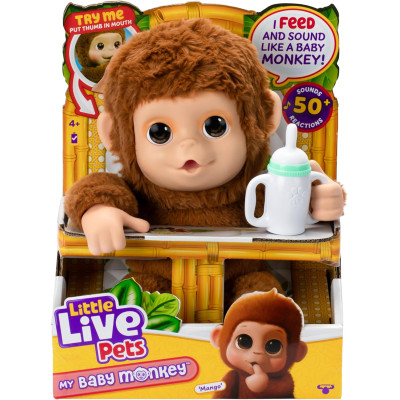 Інтерактивна іграшка мавпочка Little Live Pets My Baby Monkey Adorable pet Monkey