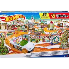 Адвент календарь набор машинок Hot Wheels Advent Calendar 8 Hot Wheels Cars HKL74