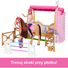 Игровой набор Кукла Барби с аксессуарами Barbie Toy Stable Playset with Doll Horse