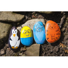 Игровой набор для рисунков на камнях Creativity For Kids Hide and Seek Rock Painting Kit