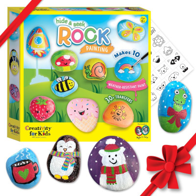 Игровой набор для рисунков на камнях Creativity For Kids Hide and Seek Rock Painting Kit