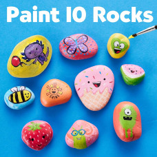 Игровой набор для рисунков на камнях Creativity For Kids Hide and Seek Rock Painting Kit