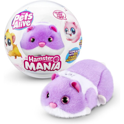 Интерактивная игрушка Хомячок Pets Alive Hamstermania Purple by ZURU Hamster