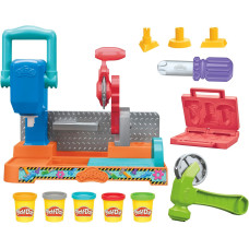 Набір для ліплення Іграшковий верстат з інструментами та штампами Play Doh Stamp Saw Tool Bench Playset