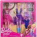 Игровой набор куклы Барби балерины Barbie 12 7 Ballet Room Set with 2 Ballerina Fashion Dolls