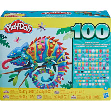 Творческий игровой набор из пластилина 100 баночек Play Doh Wow 100 Bulk Modeling Compound Variety Pack