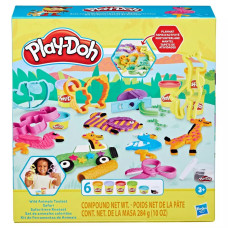 Творческий игровой набор пластилина Play Doh Wild Animals Safari Toolset