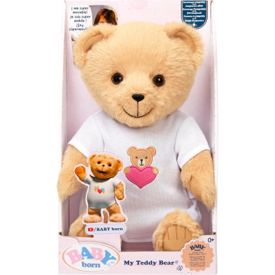 Мягкий плюшевый медведь Baby Born My Teddy Bear Soft and Cuddly
