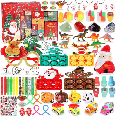 Рождественский Адвент календарь 2024 Fidget Advent Calendar 128PCS Bulk Christmas Party  ‎XT-44