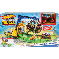 Игровой набор Хот Вилс Тренировочная арена Hot Wheels Monster Trucks Rhinomite Chargin Challenge