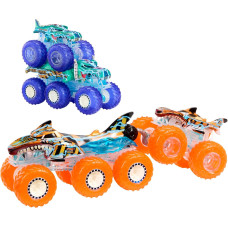 Игровой набор гоночных машинок Hot Wheels Monster Trucks 1 64 Scale Mega Wrex Tiger Shark