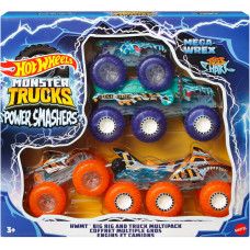 Игровой набор гоночных машинок Hot Wheels Monster Trucks 1 64 Scale Mega Wrex Tiger Shark