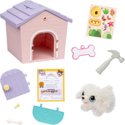 М'яка іграшка сюрприз цуценя Little Live Pets My Puppy s Home Minis Pink & Purple Home