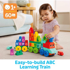 Розвиваюча іграшка конструктор Паравозик MEGA BLOKS First Builders ABC Learning Train DXH35