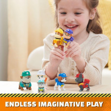 Щенячий патруль набір із 7 фігурок Paw Patrol Rubble Crew Toy Figures 7 Gift Pack