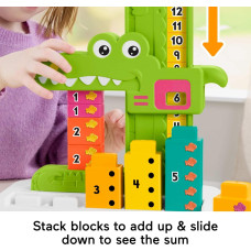 Обучающая игрушка конструктор Крокодил Fisher Price Preschool Learning Toy Adding Alligator