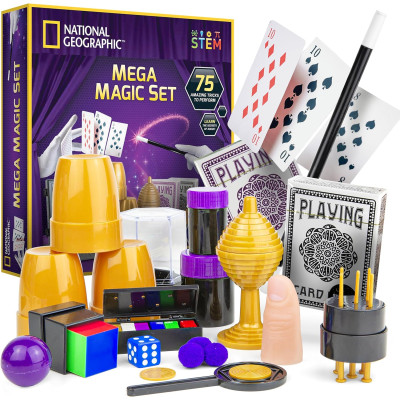 Научный набор Фокусы NATIONAL GEOGRAPHIC Mega Magic Set More Than 75 Magic Tricks for Kids
