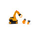 Игрушечная машинка Экскаватор  CAT Construction Toys Power Switch Crew