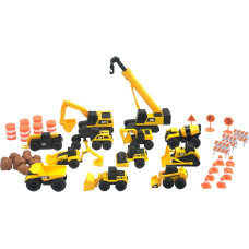 Ігровий набір машинок Будівельний майданчик CAT Construction Toys Little Machines Mega Set