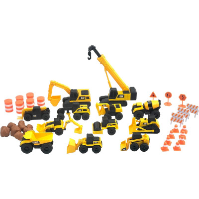 Ігровий набір машинок Будівельний майданчик CAT Construction Toys Little Machines Mega Set