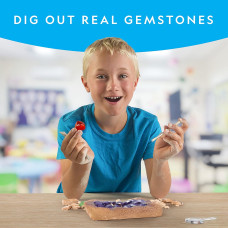 Игровой набор раскопки драгоценных камней NATIONAL GEOGRAPHIC Mega Gemstone Dig Kit  Dig Up 15
