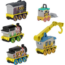 Ігровий набір машинок паровозики Thomas Friends Diecast Vehicle Set Construction