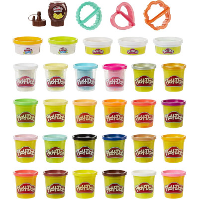 Большой игровой набор пластилина Play Doh Kitchen Creations Cook n Colors Refill Variety F3474