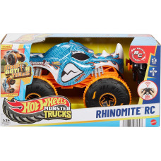 Радиоуправляемая машинка Монстр Hot Wheels RC Monster Trucks Rhinomite in 1 24  JBK11